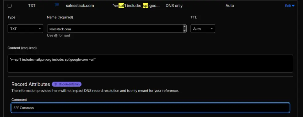 Editing existing SPF record to include Google Workspace