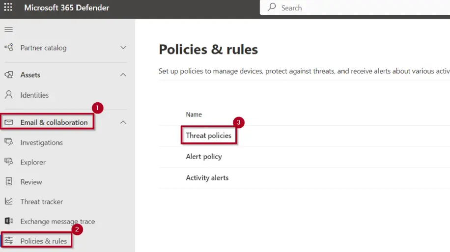 Microsoft Defender Email and Collaboration Policies and Rules